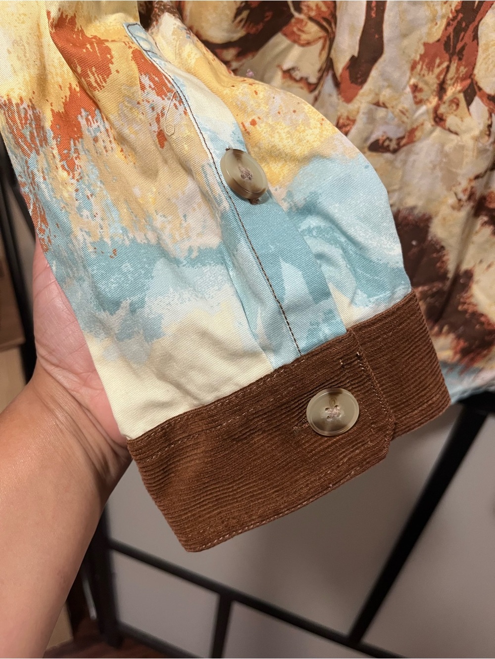 NWT Urban Outfitters BDG Dru Printed Twill Chore Shacket Wild Horses XL - Picture 9 of 9